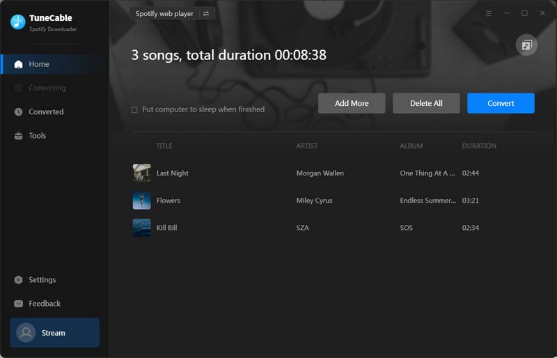 convert spotify wrapped 2023 songs to mp3