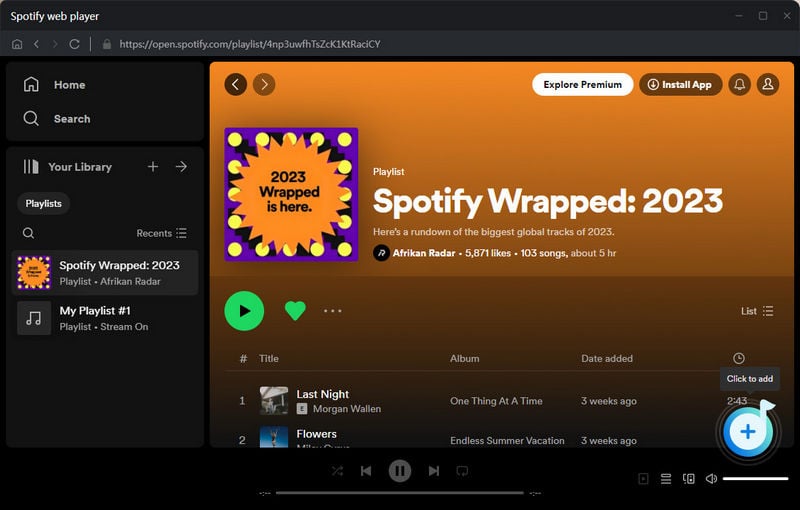 spotify wrapped 2023 playlist