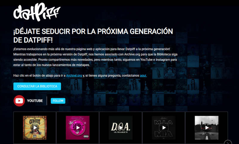 sitios de música gratis sin restricciones DatPiff