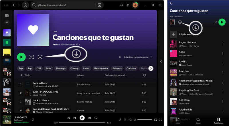 Descargar audio sin pérdida de Spotify con Premium