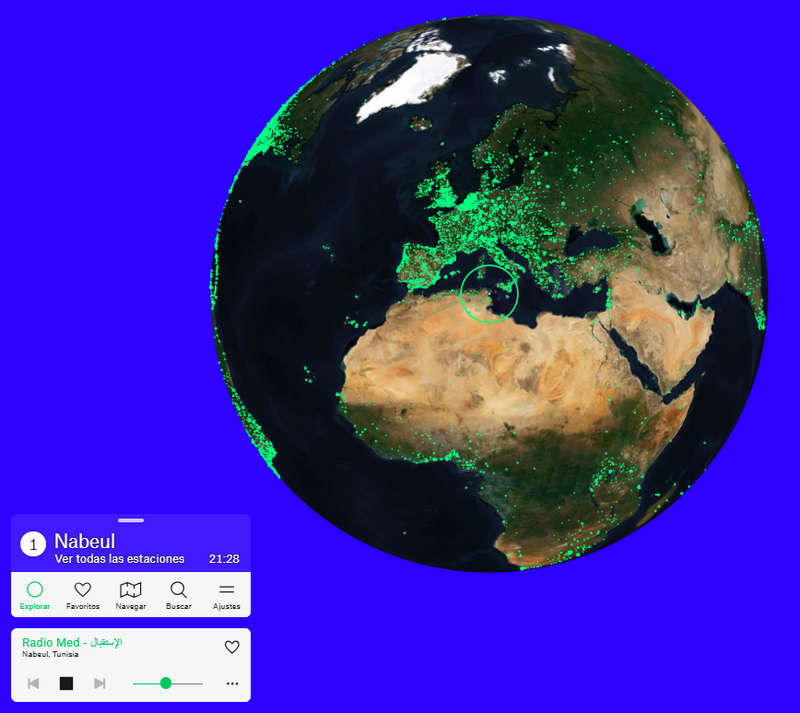 sitios de música gratis sin restricciones Radio Garden
