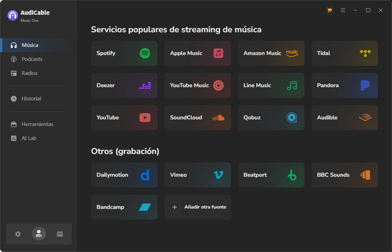 Ejecutar AudiCable Audio Recorder