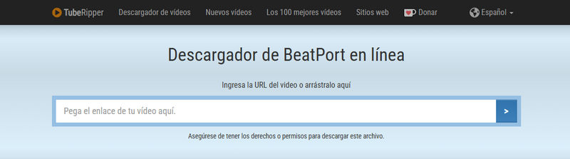 Descargar música de Beatport con TubeRipper