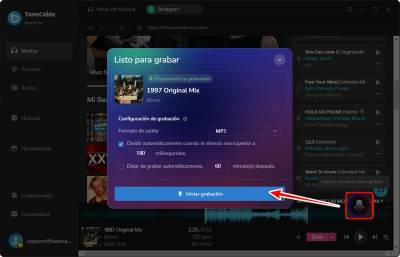 recording beatport music