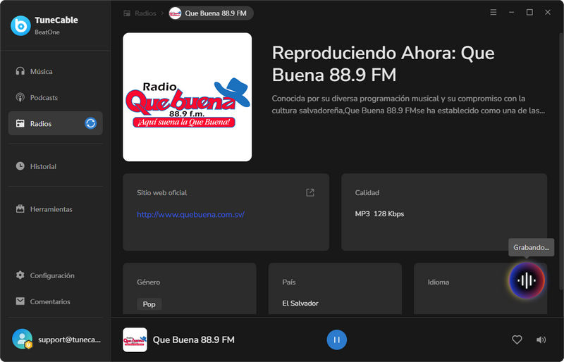 grabar radio