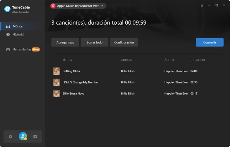 convertir canciones apple music