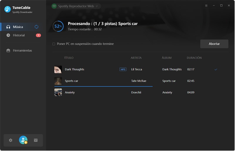 convirtiendo canciones