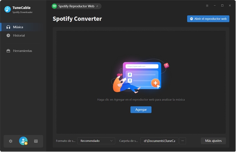 conversor de música spotify de tunecable