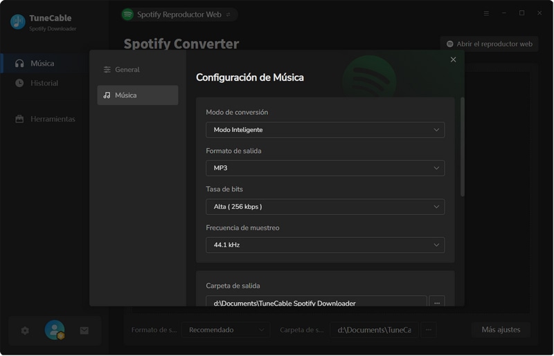 configuración