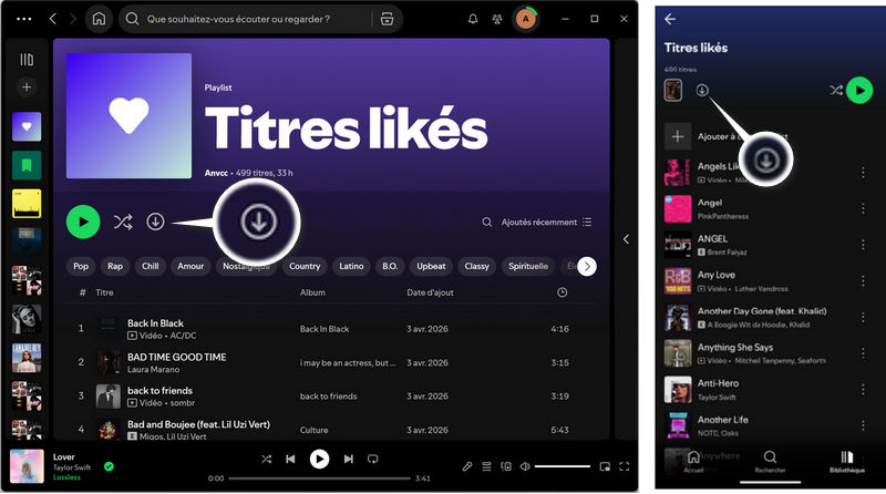 télécharger Spotify Lossless avec Premium