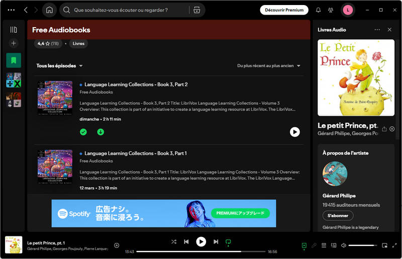 débloquer des livres audio Spotify gratuits