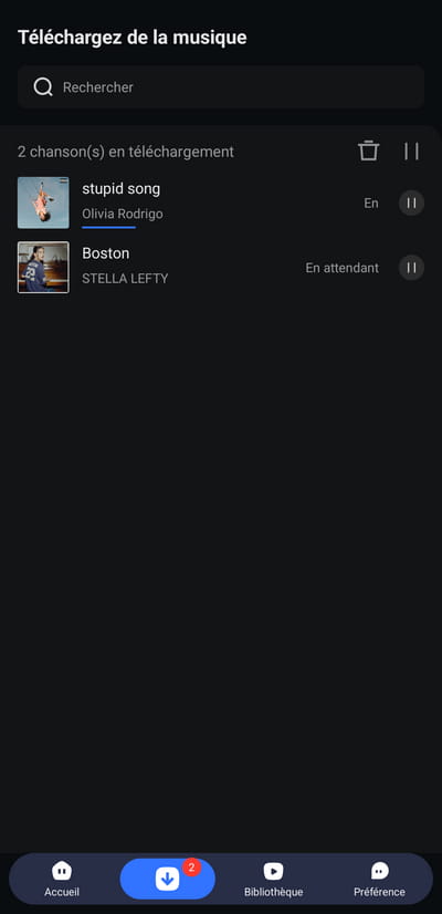 télécharger des chansons