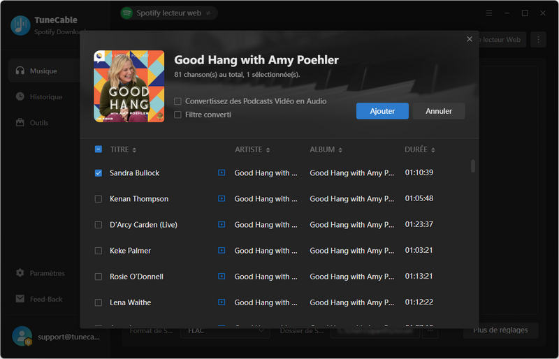 ajouter des podcasts vidéo