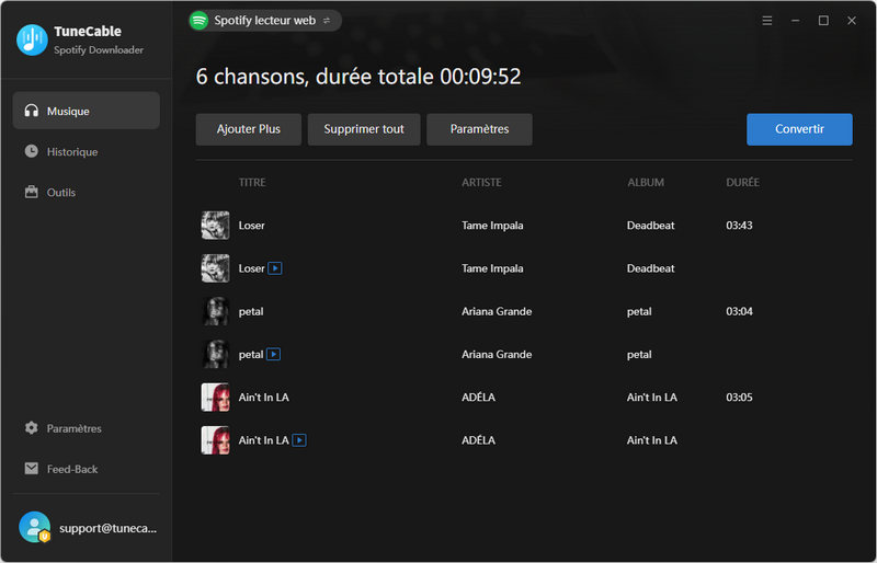 Convertir des clips musicaux