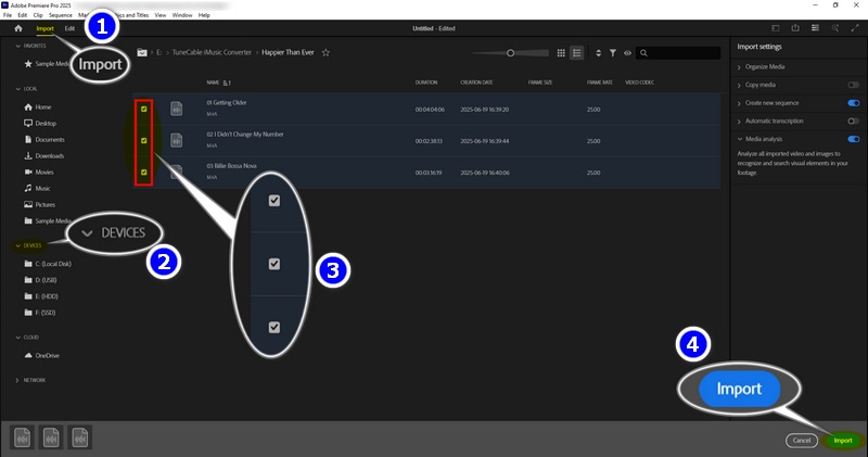 add apple music to premiere pro