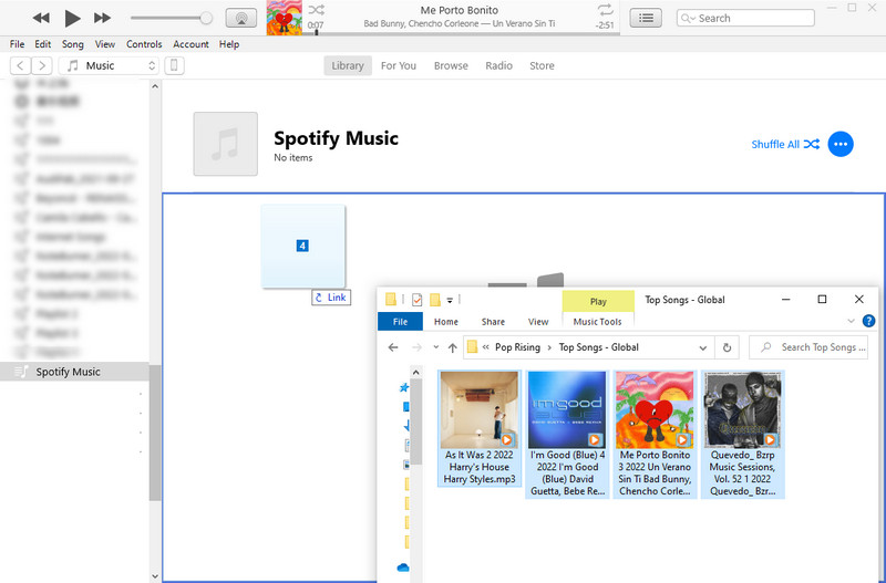 import music to itunes library