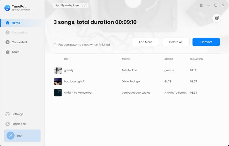 Check Output Spotify Songs from TunePat