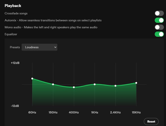 set up spotify equalizer