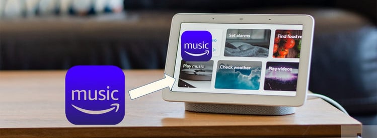 play amazon music on google nest hub