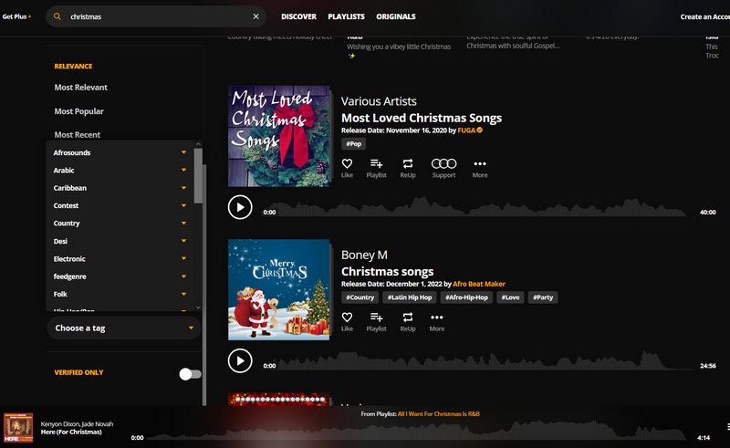 free download christmas songs from audiomack