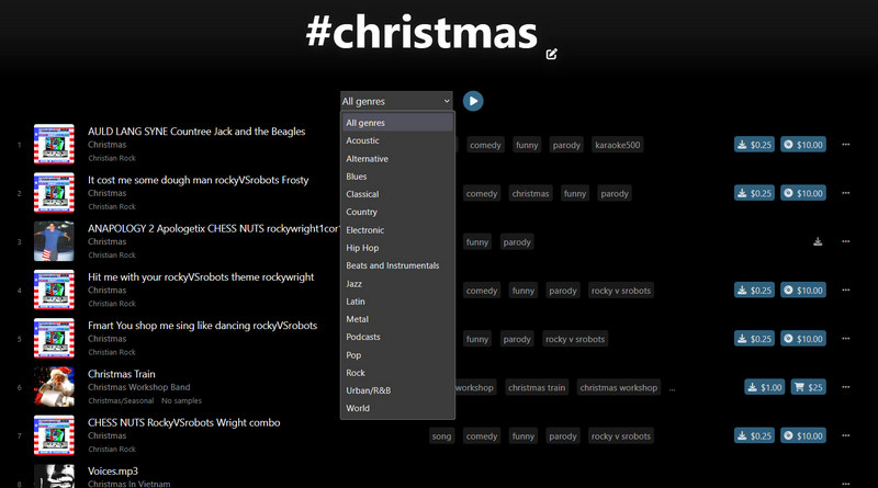 free download christmas songs from soundclick