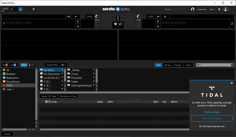 settings of tidal music