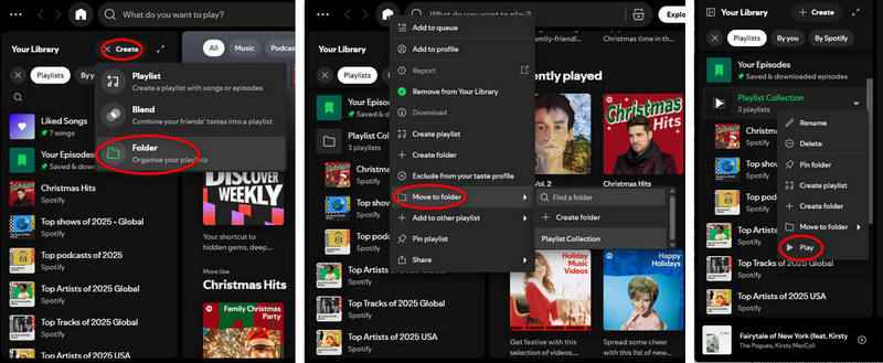 Create a Folder on Spotify to Store Playlists