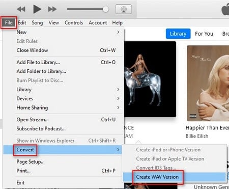 convert apple music to wav