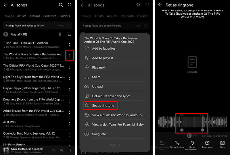 customize ringtones on android