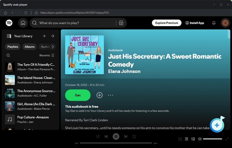 add spotify audiobooks to download