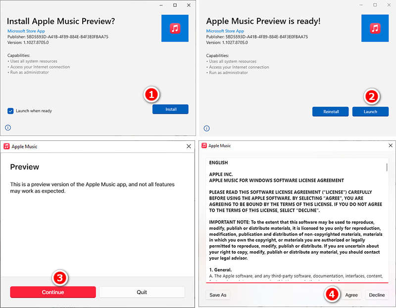 install apple music app on windows pc