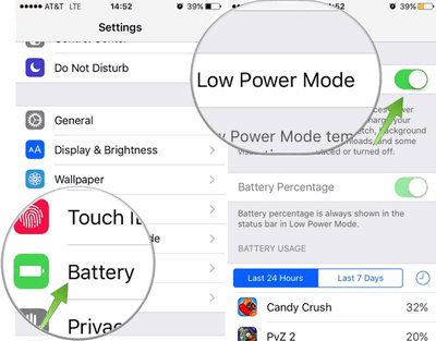 Turn Off Low Power Mode