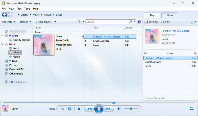 load spotify playlist on wmp