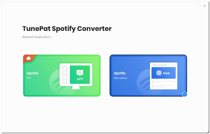 Open Spotify Web Player on TunePat
