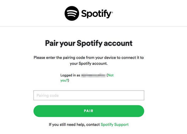 pair spotify account