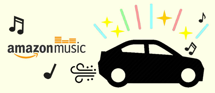 play amazon music in car