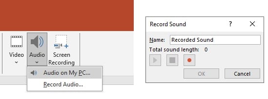 ppt add audio