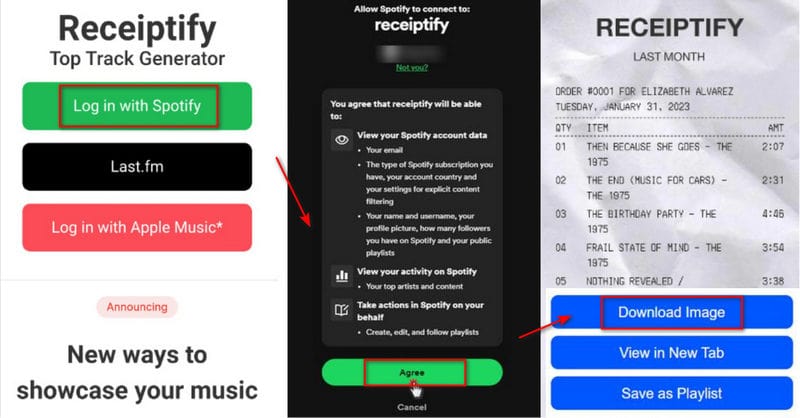 receiptify spotify on modile