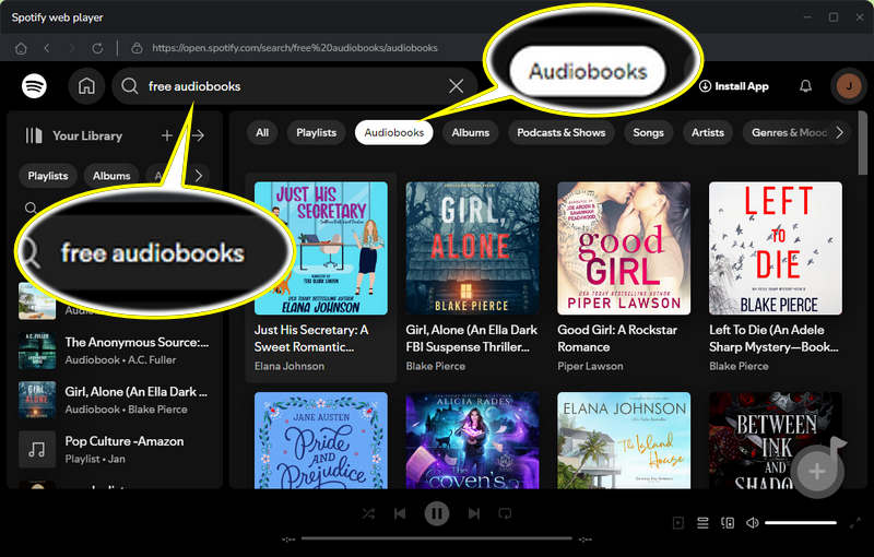 add spotify audiobooks to download