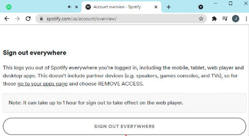 Sign Out Your Spotify Account