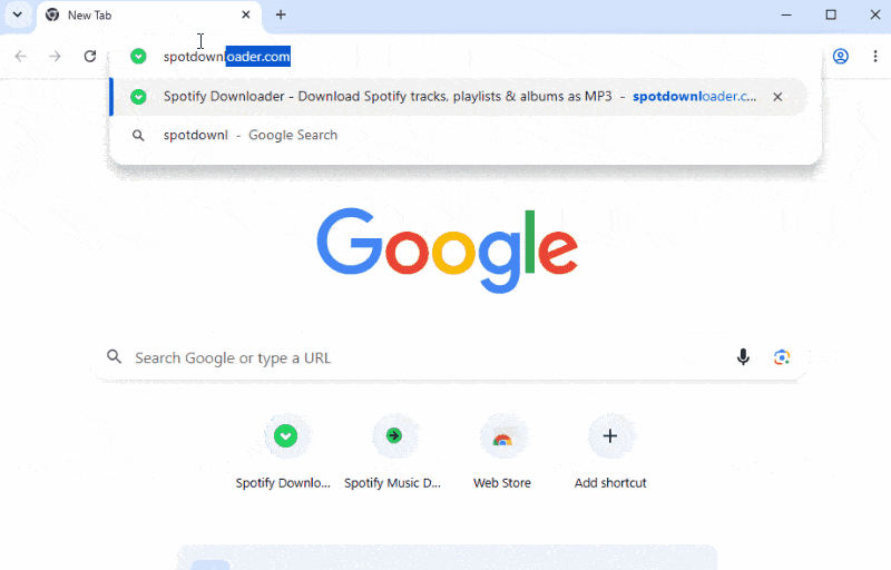 spotdownlaoder.com redirects to spotidown.co