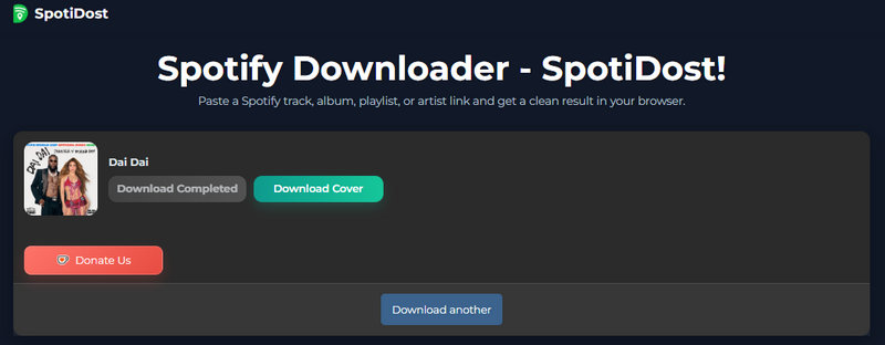 SpotiDost spotify music online downloader