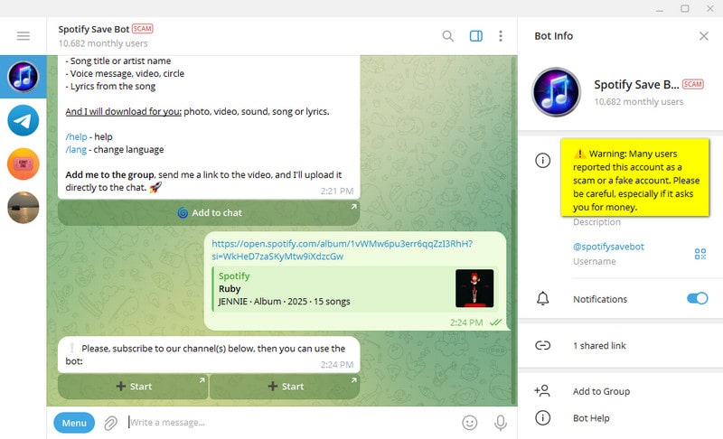 @SpotifySaveBot