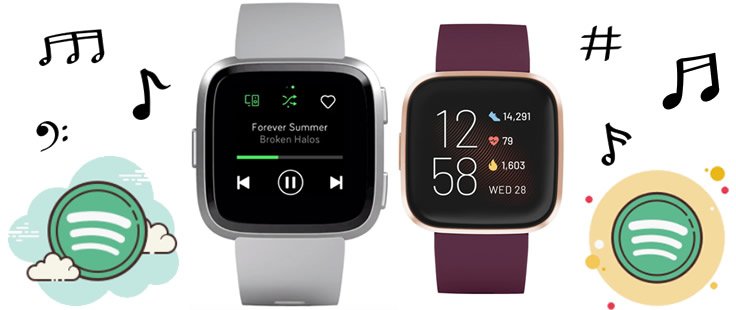 stream spotify music on fitbit versa