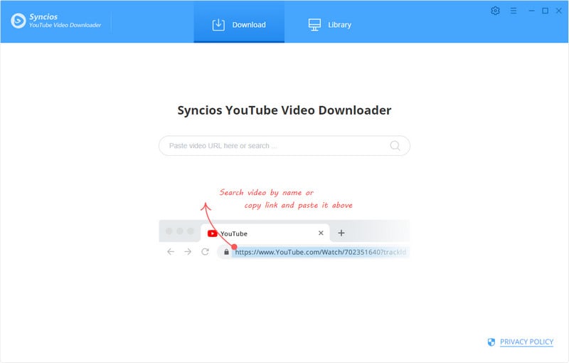 paste youtube music link to youtube downloader