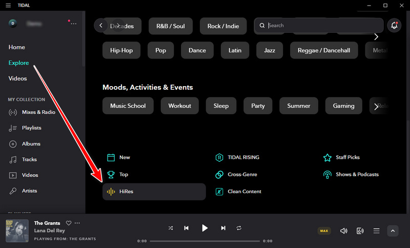 tidal hires music library