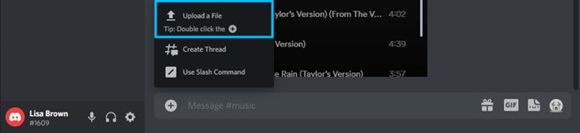upload spotify songs to discord
