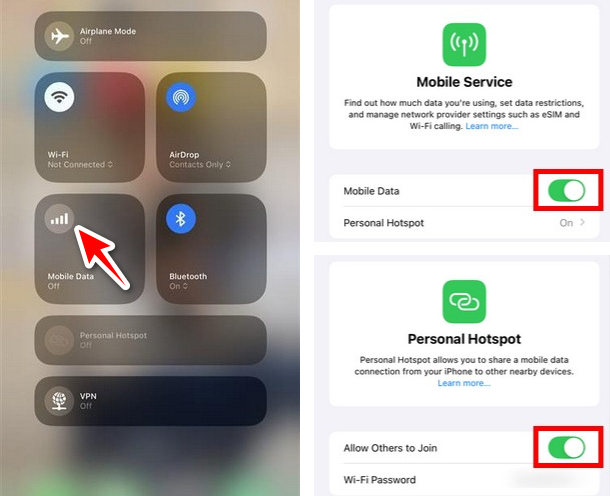 use mobile data or hotspot to unblock spotify