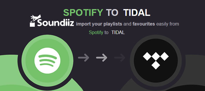 use soundiiz to import spotify to tidal