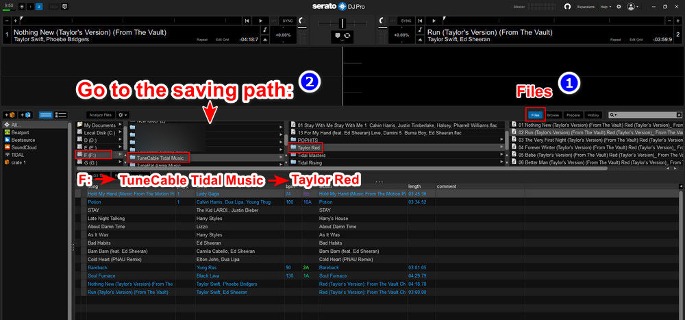 use tidal music with serato dj